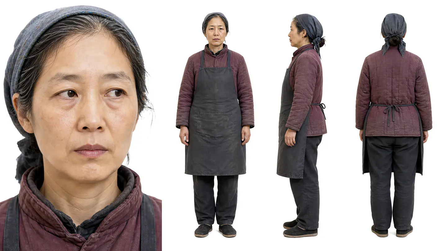 真人短剧角色资产示例